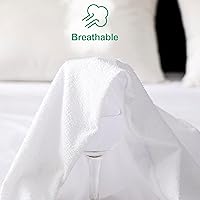 Vista 61 de Twin XL Size Waterproof Mattress Protector, Premium Cooling Viscose from Bamboo Mattress Pad, Breathable, Noiseless, Cooling & Machine-Washable Bed