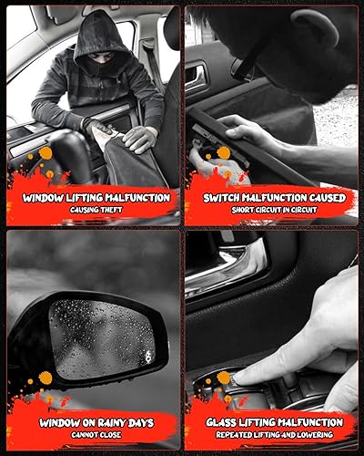 Miniatura 5 de CCIYU Interruptor de elevalunas eléctrico delantero izquierdo del lado del conductor compatible para Civic 2012 2013  Reemplaza 35750TR0A21