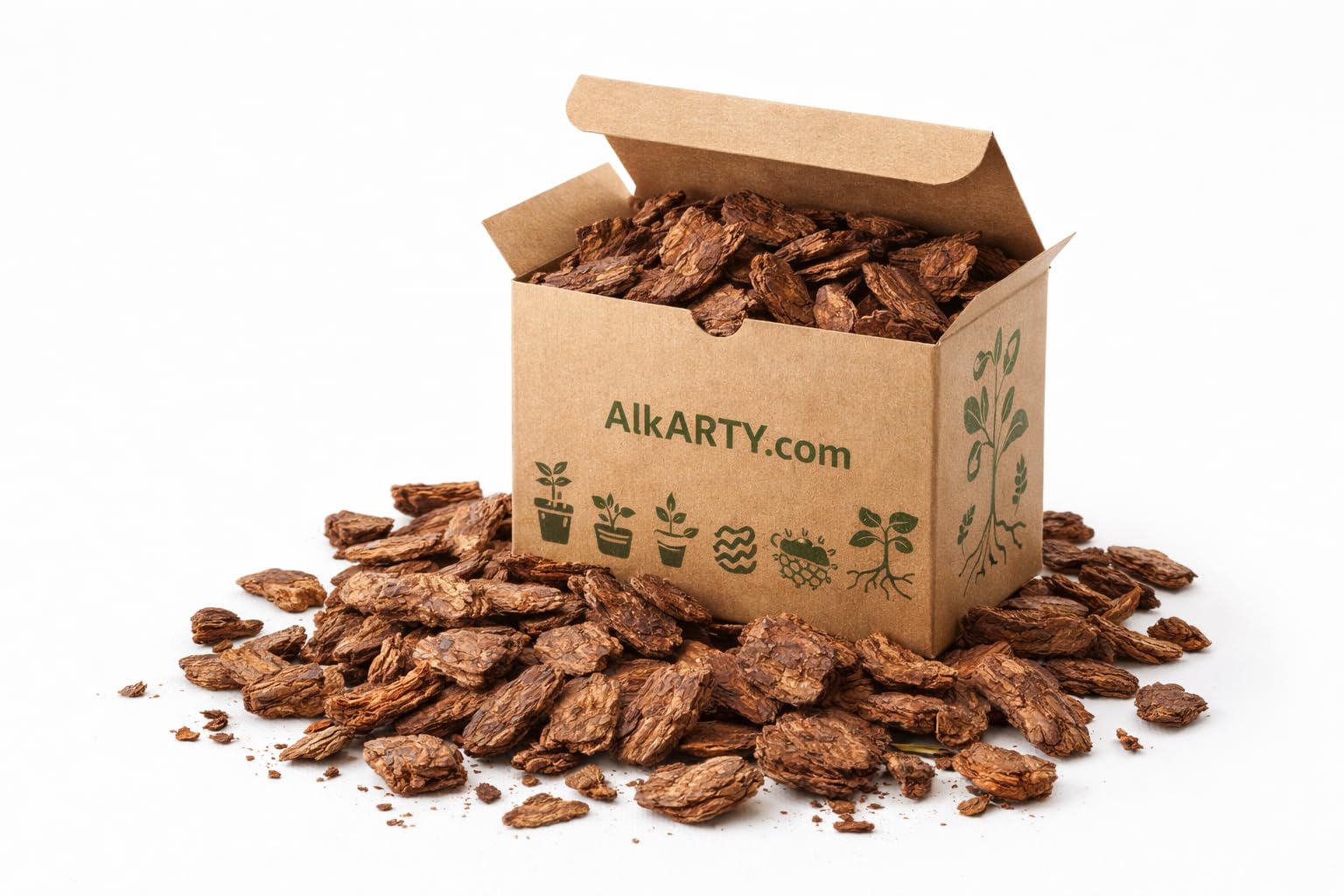 Premium Pine Bark Mulch for Acid Loving Plants, Natural Soil Amendment for Blueberries and Orchids, Boosts Soil Acidity, Improves Drainage, Suppresses Weeds, 600 Grams-image-38