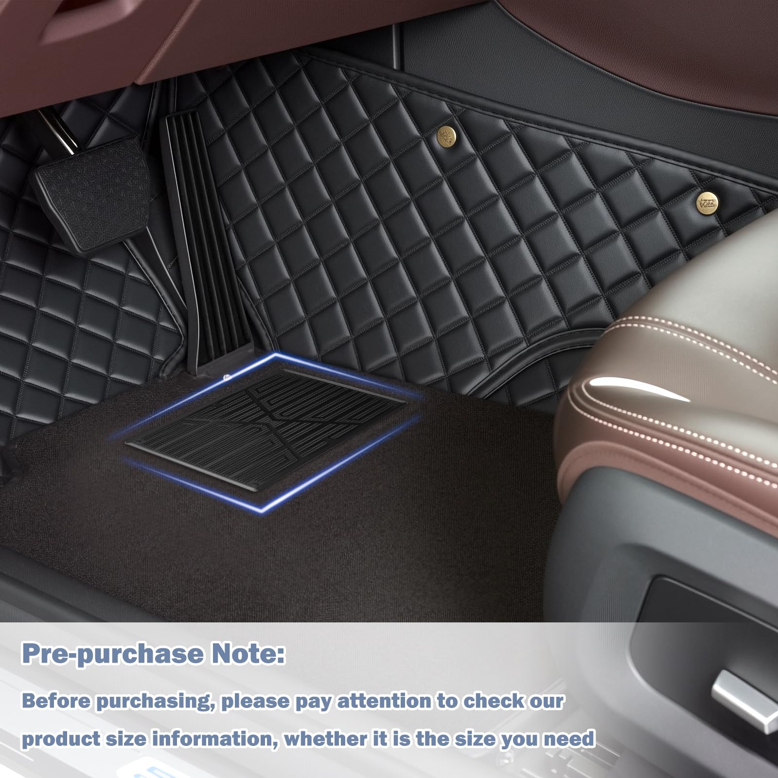 Car Floor Mats Carpet Patch Non-Slip Floor Mats for Cars Carpet Repair Patch with Screws for Repairing Torn — view 7