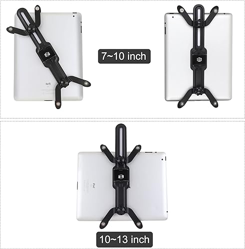 Miniatura 4 de Soporte de pared para tableta, adecuado para tabletas de 7 a 13 pulgadas, hogares, aulas, lugares médicos, negocios (negro)