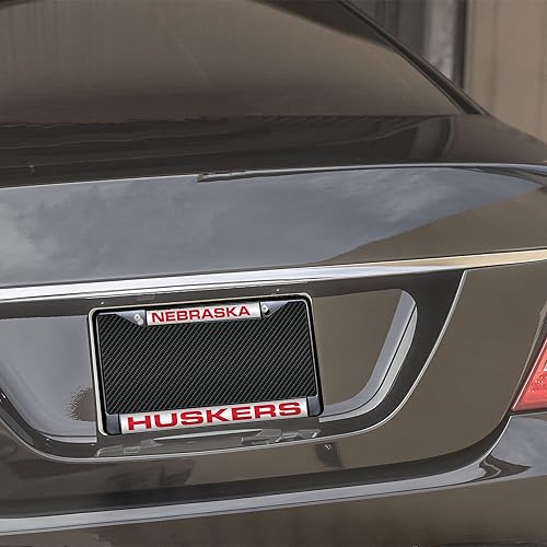 Miniatura 132 de Rico Industries NCAA Black Laser Cut Chrome Frame 12" x 6" Black Laser Cut Chrome Frame - Car/Truck/SUV Automobile Accessory