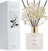 Vista 9 de Cocorina Juego de Difusor de Varillas, Difusor de Varillas de Flores Cachemira Vainilla, Difusor Aromático con Varillas Aceite Esencial de Fragancia