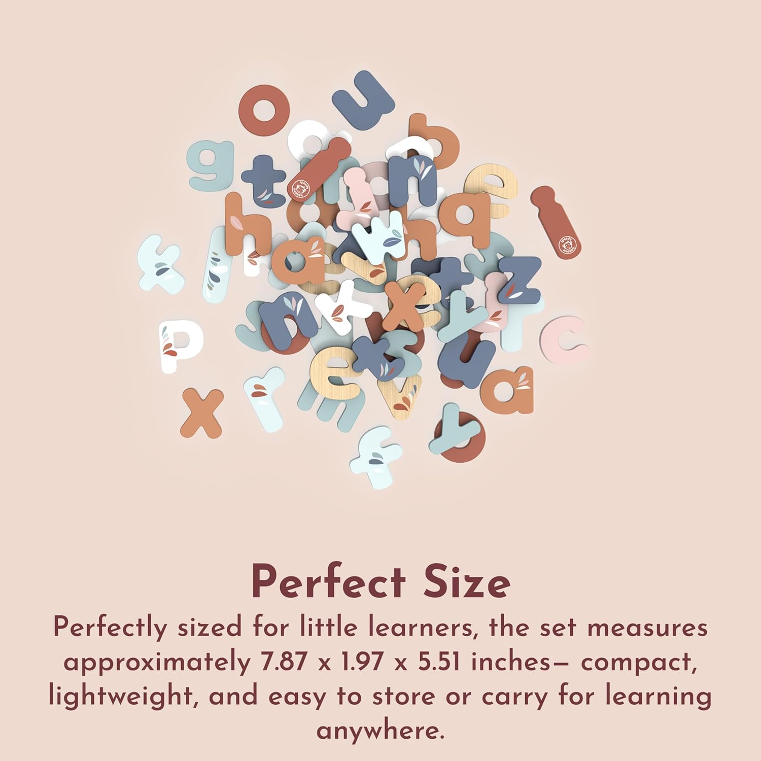 Speedy Monkey Kids' Wooden Easel & Magnetic Alphabet Letters Set | Double-Sided Chalkboard & Whiteboard + 60 FSC Wooden ABC Magnets | Creative Learning Toy Bundle for Ages 3+