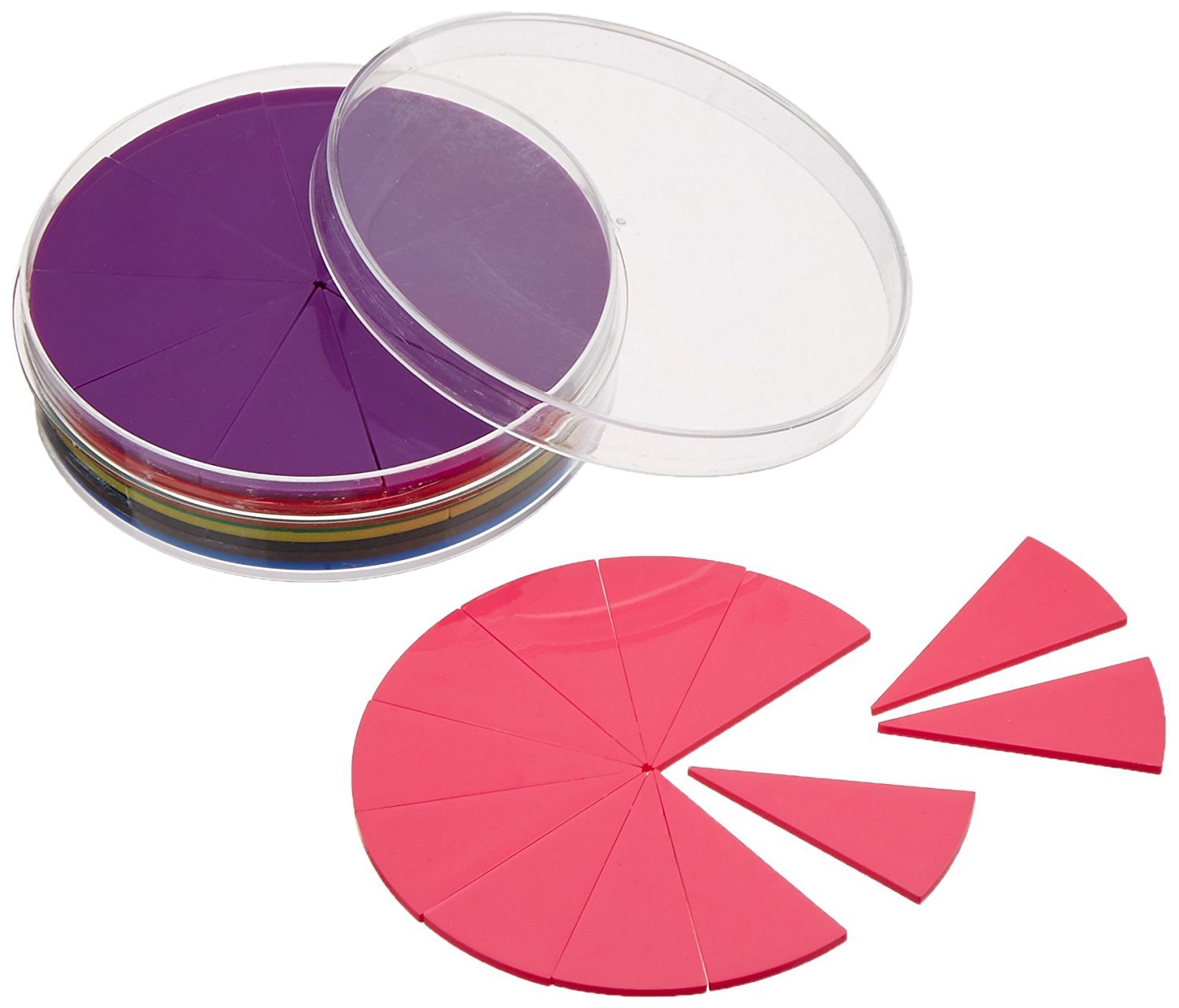 DIDAX Educational Resources Fraction Circles, Pink