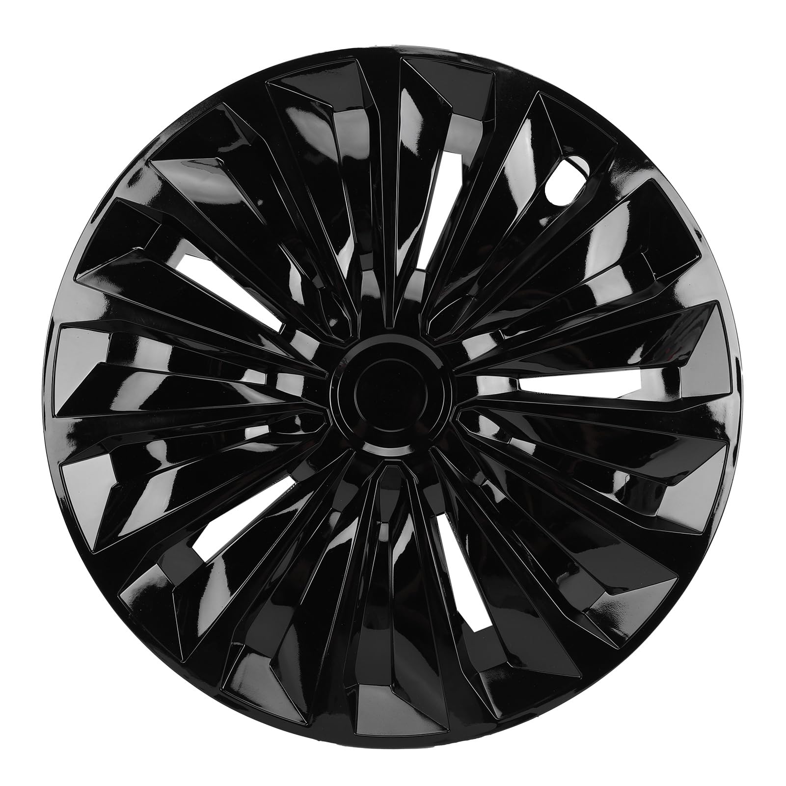 Alomejor Copriruota Coprimozzo da 14 Pollici, Design Elegante e Durevole, Protegge le Ruote Adatte per AX, Adatte per, Misura Universale, Set di 4 (BLACK)