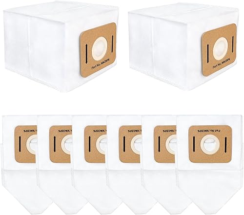 Paquete de 8 bolsas de filtro HEPA de repuesto VACBP6 compatibles con aspiradora Atrix Ergo de 8 cuartos de galón, repuesto VACBP36V VACBPAI VACBP1