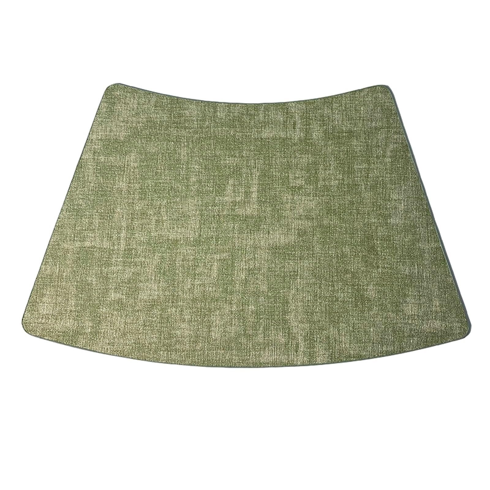Set di 6 Sottopiatti Eleganti e Raffinati, Tovagliette Tavola Verde Pelle 30x34x48cm Settore Colore Solido