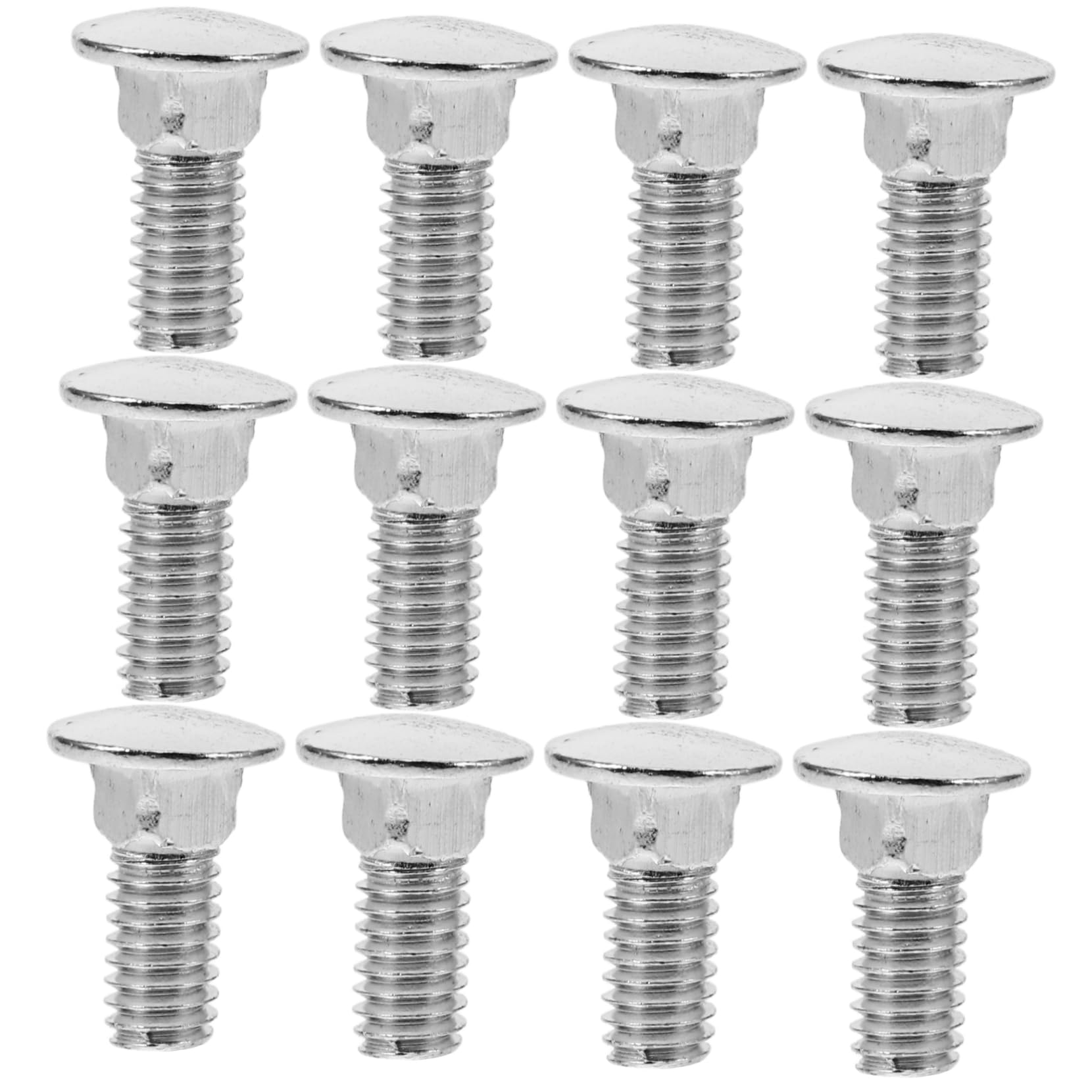 FUNOMOCYA 100pcs Black Carriage Bolts Zinc Plated Round Head Full Threaded Strong for Heavy Duty Tasks Wheel Studs Round Neck Hardware