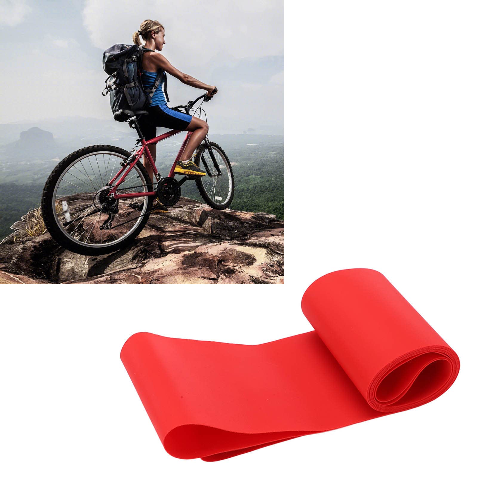 HDBHSBE Bike Pnew Liners, 26 Pouces PVC Rim Strip 2pcs / Set