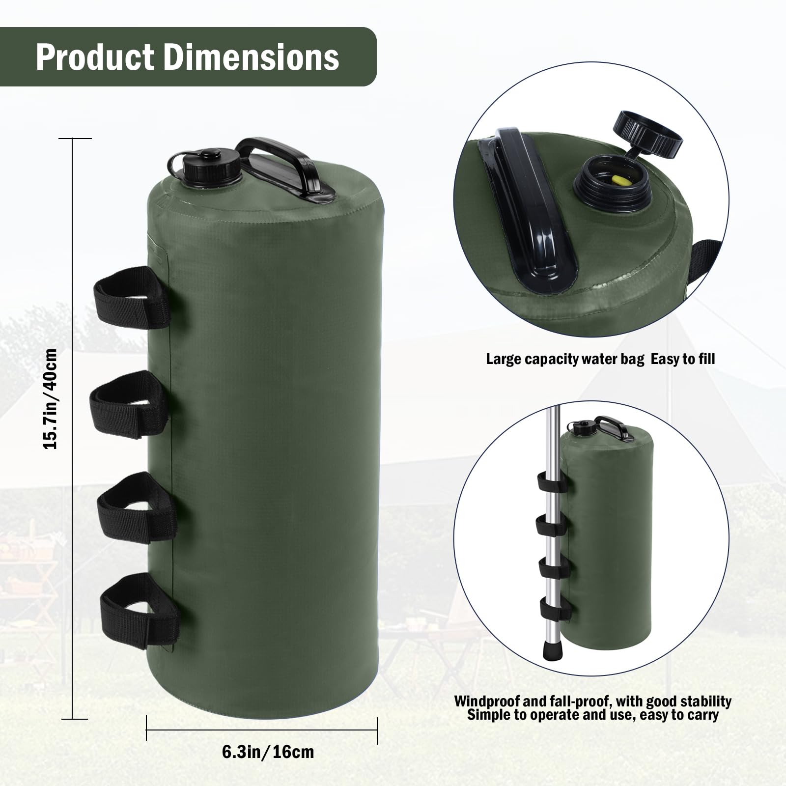 Snapklik.com : Canopy Water Weight Bag, 88 LBS Canopy Weights For Pop ...