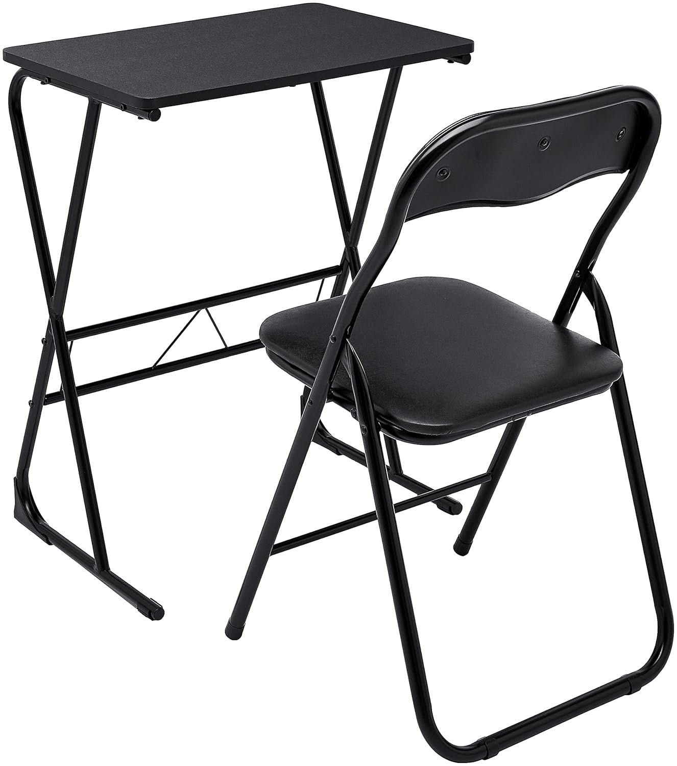 Amazon Brand Solimo Rhine Study/Laptop Table and Chair Set (Black
