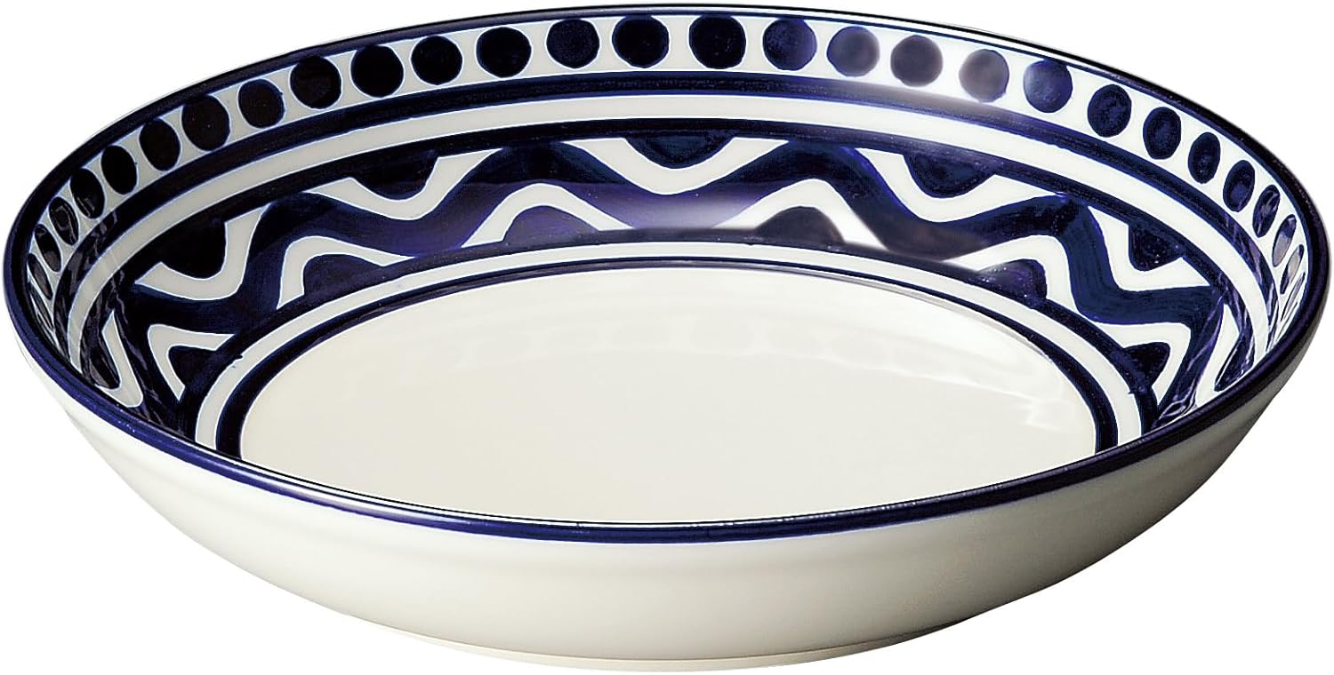 Koyo Pottery 10784012N Pasta Bowl, 8.9 inches (22.5 cm), Dishwasher Safe, Made in Japan