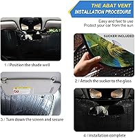 Vista 4 de Parasol para parabrisas de automóvil con palmeras tropicales de verano y playa, parasol de cielo forestal que bloquea rayos UV, protector que