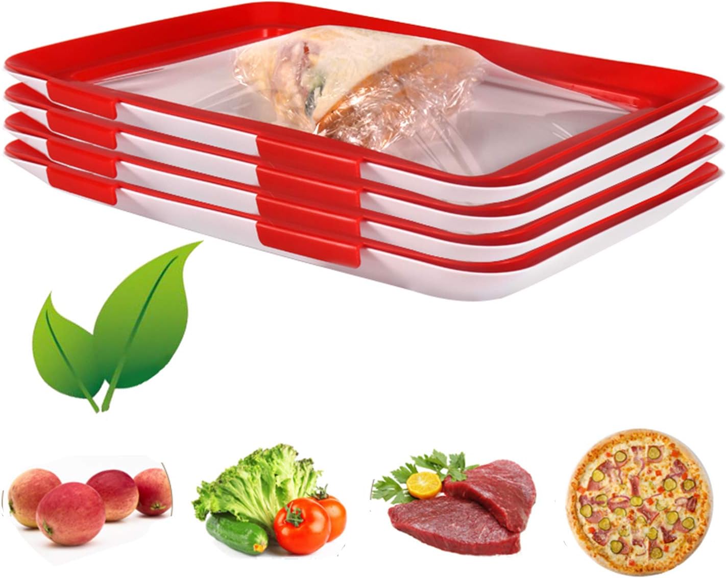 Vacuum Fresh Storage Tray, Reusable Food Storage Container Creative