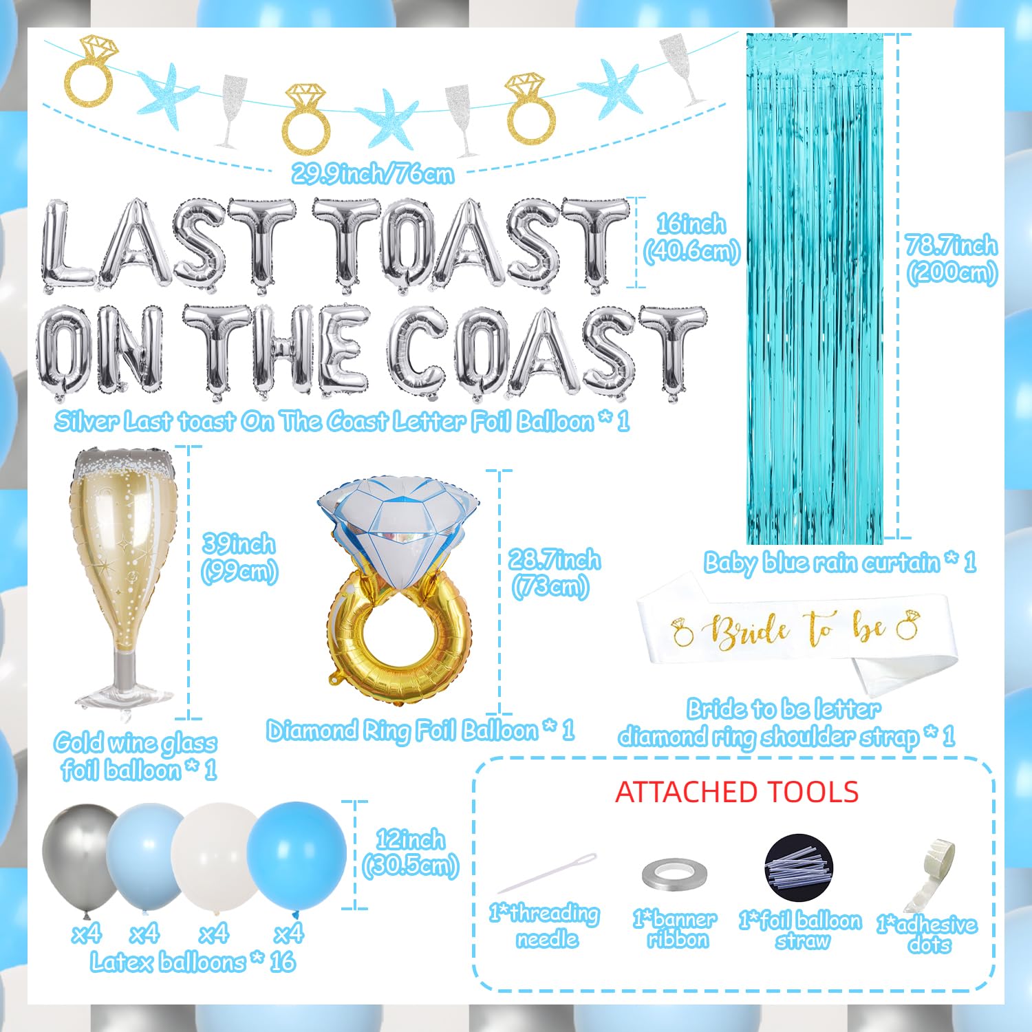 24 Stück 'Last Toast On The Coast' Cupcake-Topper – Strandmotiv Mit Muscheln & Gläsern, Für Hochzeit & Bachelorette