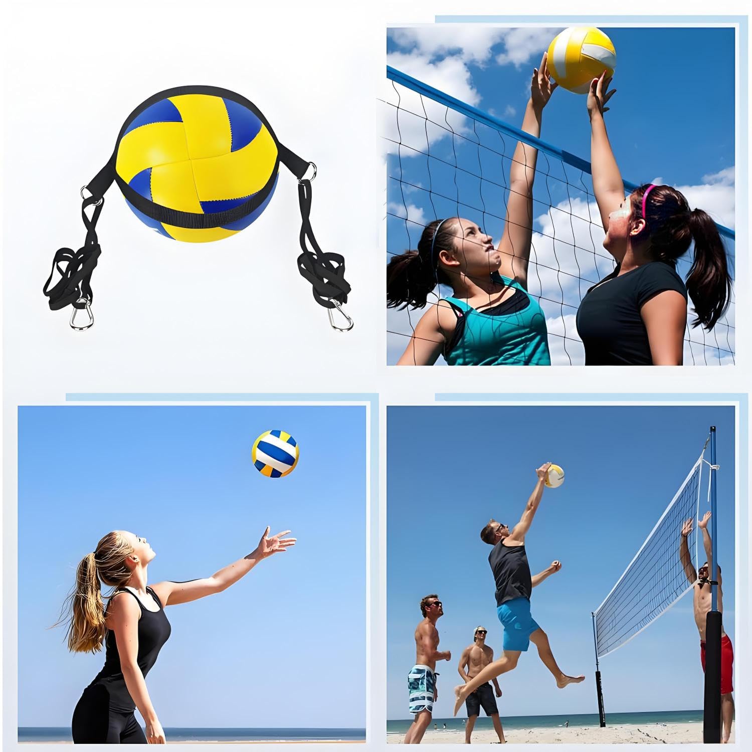 Kit Di Attrezzature L'Allenamento Pallavolo, Pallavolos Spike Trainer, Cintura Per Allenamento Pallavolo, Attrezzatura Da Allenamento Aid Pallavolos, Con Pallamano, Per Principianti