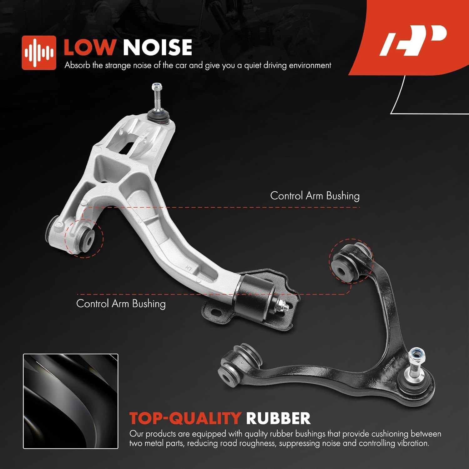 A-Premium Set of 8, Front Upper Lower Control Arm, Inner Outer Tie Rod End, Compatible with Ford Crown Victoria 2003-2006 Lincoln Town Car 2003-2006 Mercury Grand Marquis 2003-2006 Marauder 2003-2004