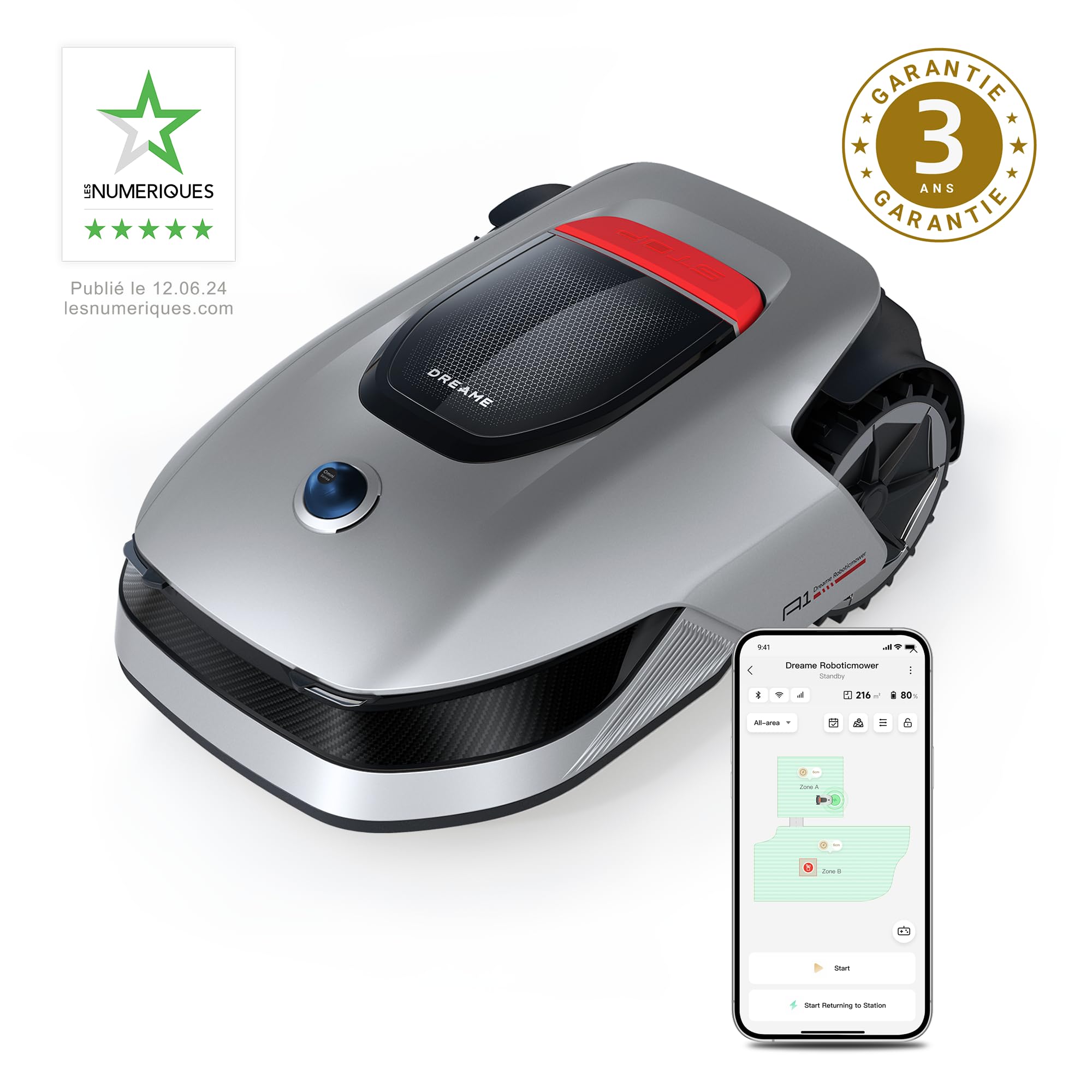 dreame A1 Robot Tondeuse Intelligente — vue 3
