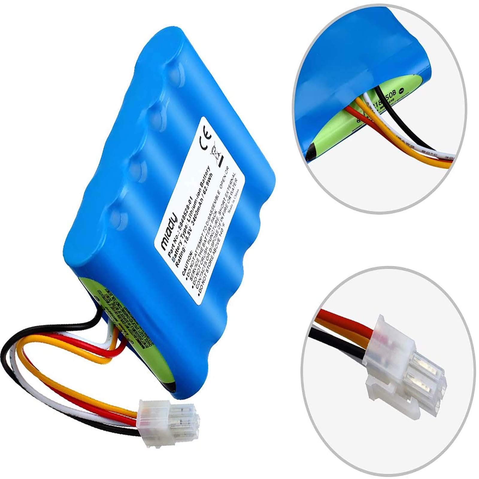 Miady Batterie (3400mAh 18.5V) Compatible avec Gardena Sileno R100Li, R130Li, R160Li/Husqvarna Automower 310 Modell (2015,2016,2017,2018) 315 Modell (2015,2016,2017,2018)
