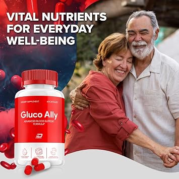 Gluco Ally Capsules - GlucoAlly Advanced Supplement, All Natural Formula to Maintain Healthy Levels, Maximum Strength Daily Formula, Gluco Allyal Capsules Reviews (1 Pack - 60 Capsules)