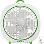 VIVOSUN AeroWave D4, 4” Grow Tent Clip Fan with Detachable Hook, 3-Speed Strong & Quiet Airflow, Adjustable Airflow Angle for Hydroponics, Circulation & Cooling, White, 1-Pack
