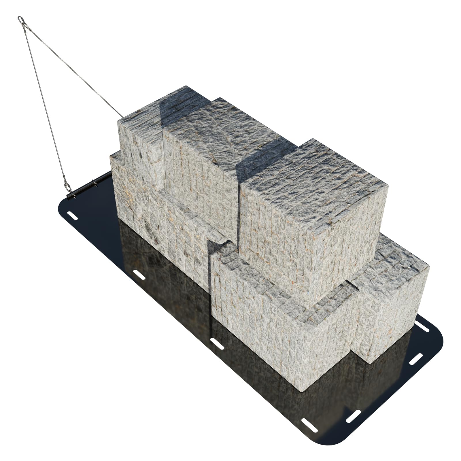 yard drag sled with pull cables heavy duty yard drag mat hdpe thickened 650 lbs capacity multipurpose yard sled for debris, leaves, construction materials, logs