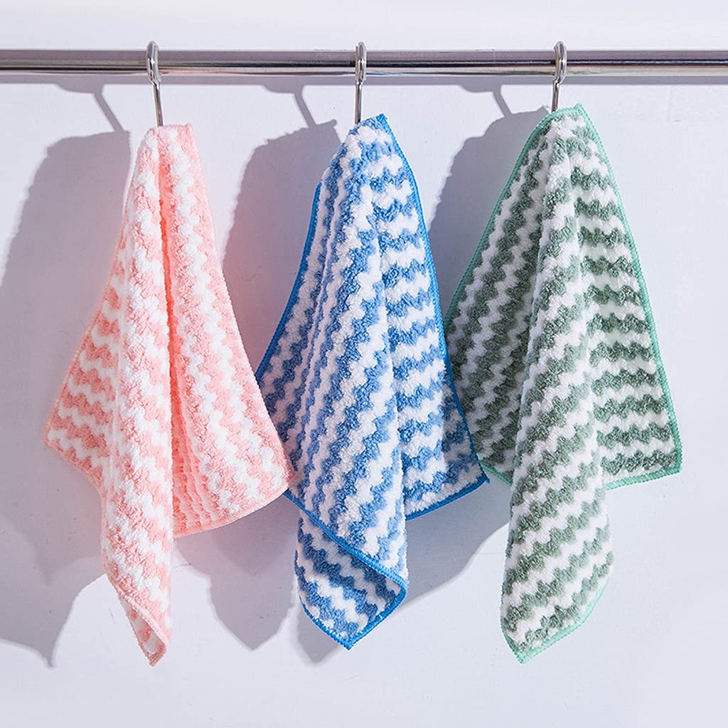 RWRAPS Paño de Limpieza de Cocina de Gran tamaño, 10 Piezas de 25x25, paño de Limpieza Fuerte Absorbente sin Aceite, Herramientas de Limpieza de Cocina