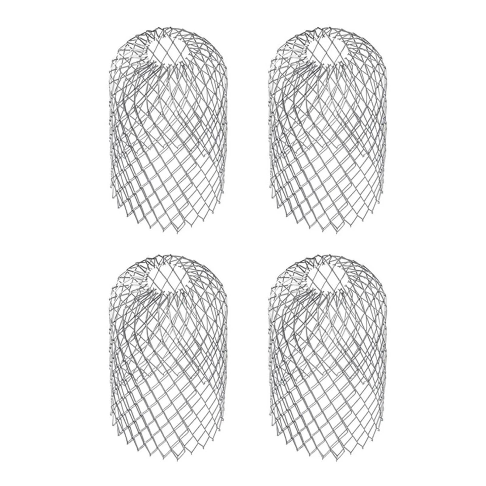 12 Uds. Filtros protectores de techo for canalones hojas lluvia, colador aluminio expandido, detiene el bloqueo, desagües, cubierta canalón red drenaje residuos para Canalones(Size 2)