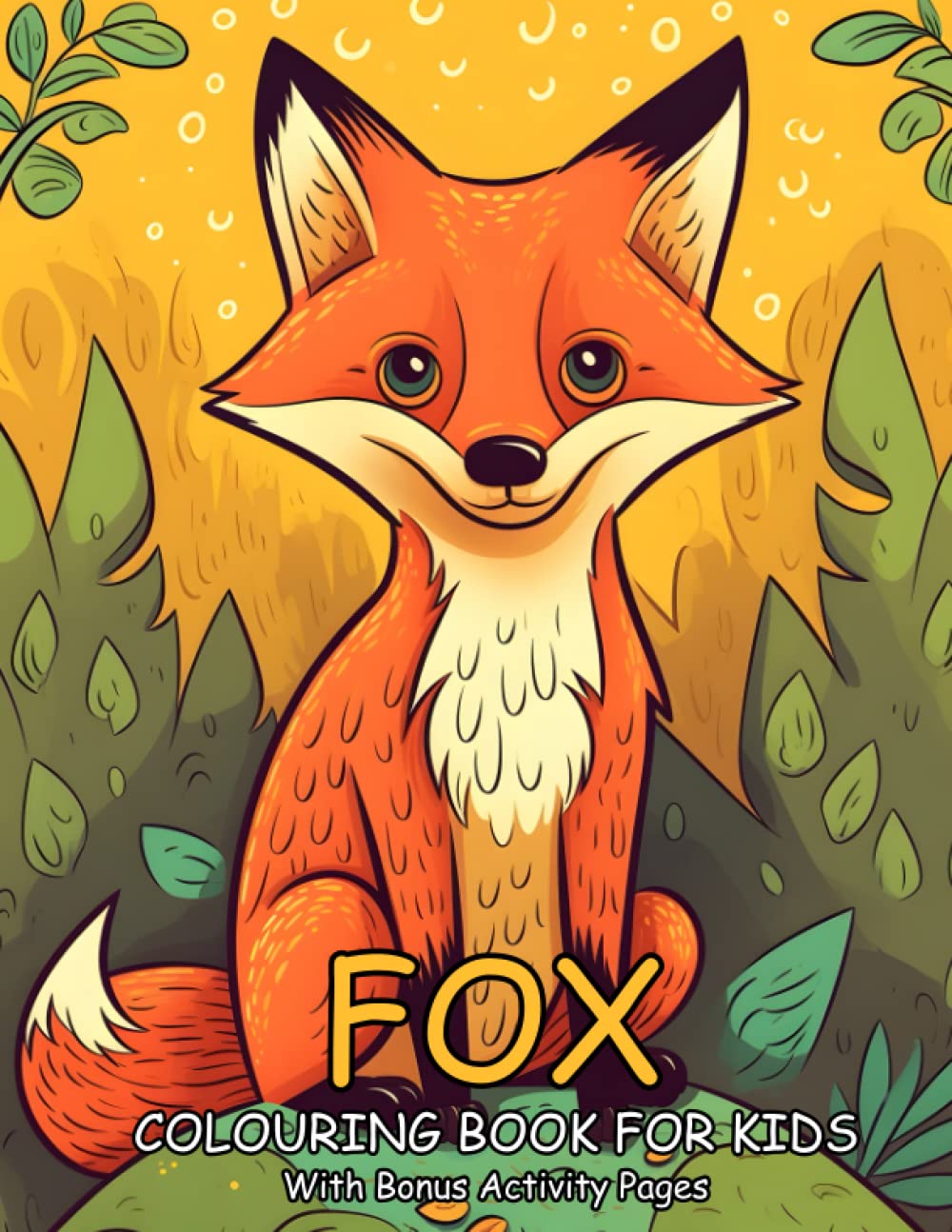 Fox Colouring Book for Kids: With Bonus Activity Pages