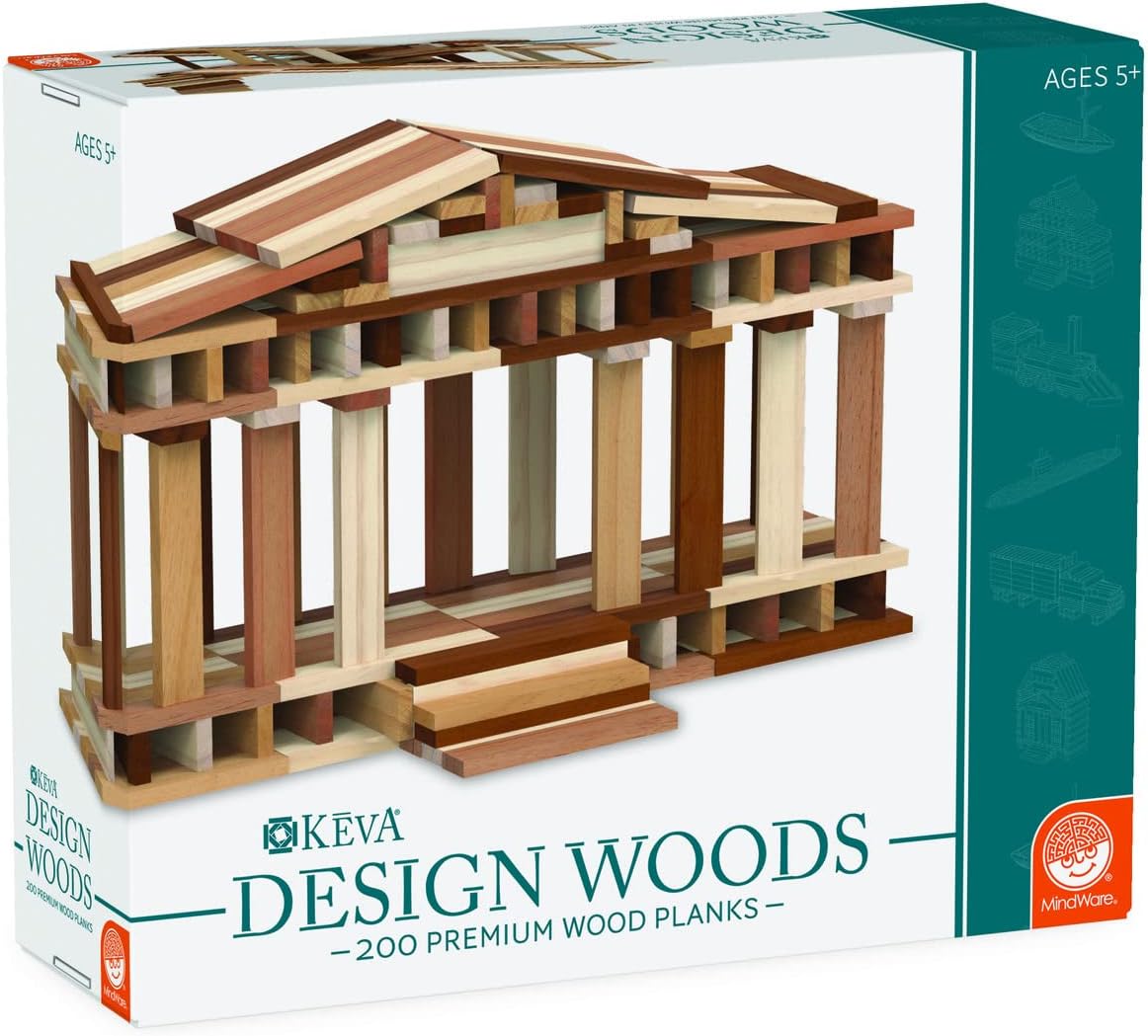 MindWare KEVA Design Woods — FreeForm 3D Builder Kit for
