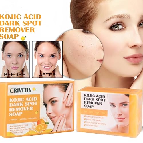 Miniatura 2 de 2 jabones de ácido kójico, jabón de ácido kójico de cúrcuma y limón, jabón hecho a mano con vitamina C naranja, jabón de ácido kójico naranja para