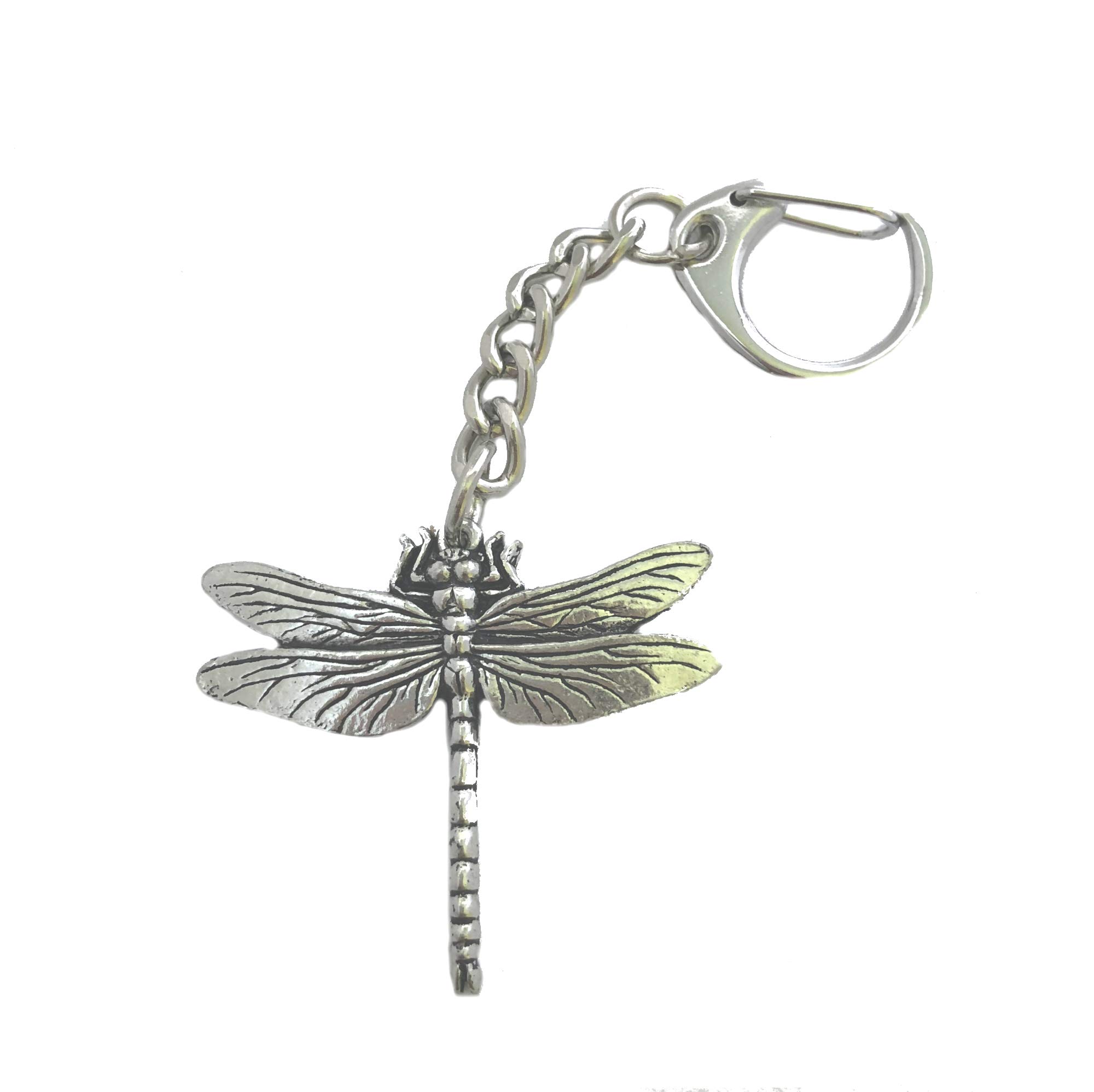 Asteria AccessoriesDragonfly Keyring (Keychain), Fine English Pewter.