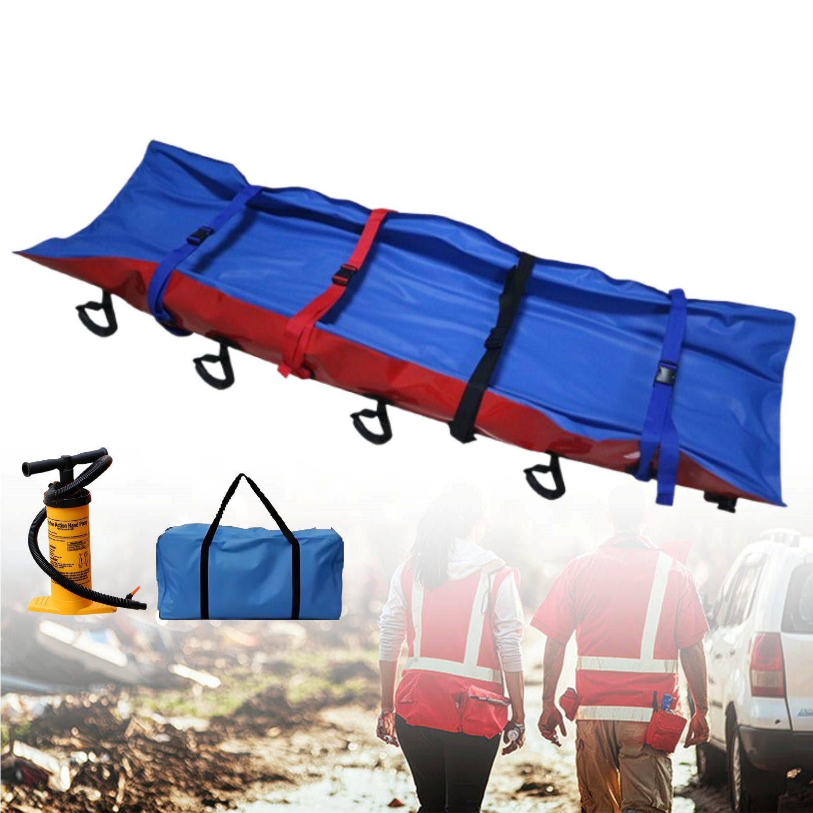 MhWrughts Portable Vacuum Rescue Mattress, TPU Emergency Immobilization Stretcher with Vacuum Lock Technology, Patient Transfer Equipment for Outdoor First Aid