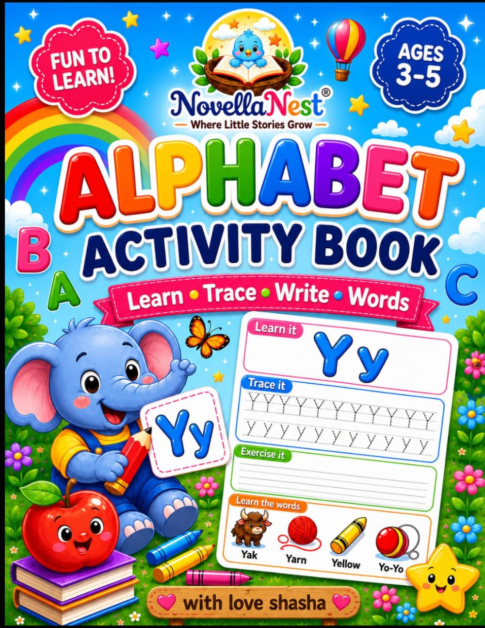 ABC Activity Book: Preschool Alphabet Activity Book