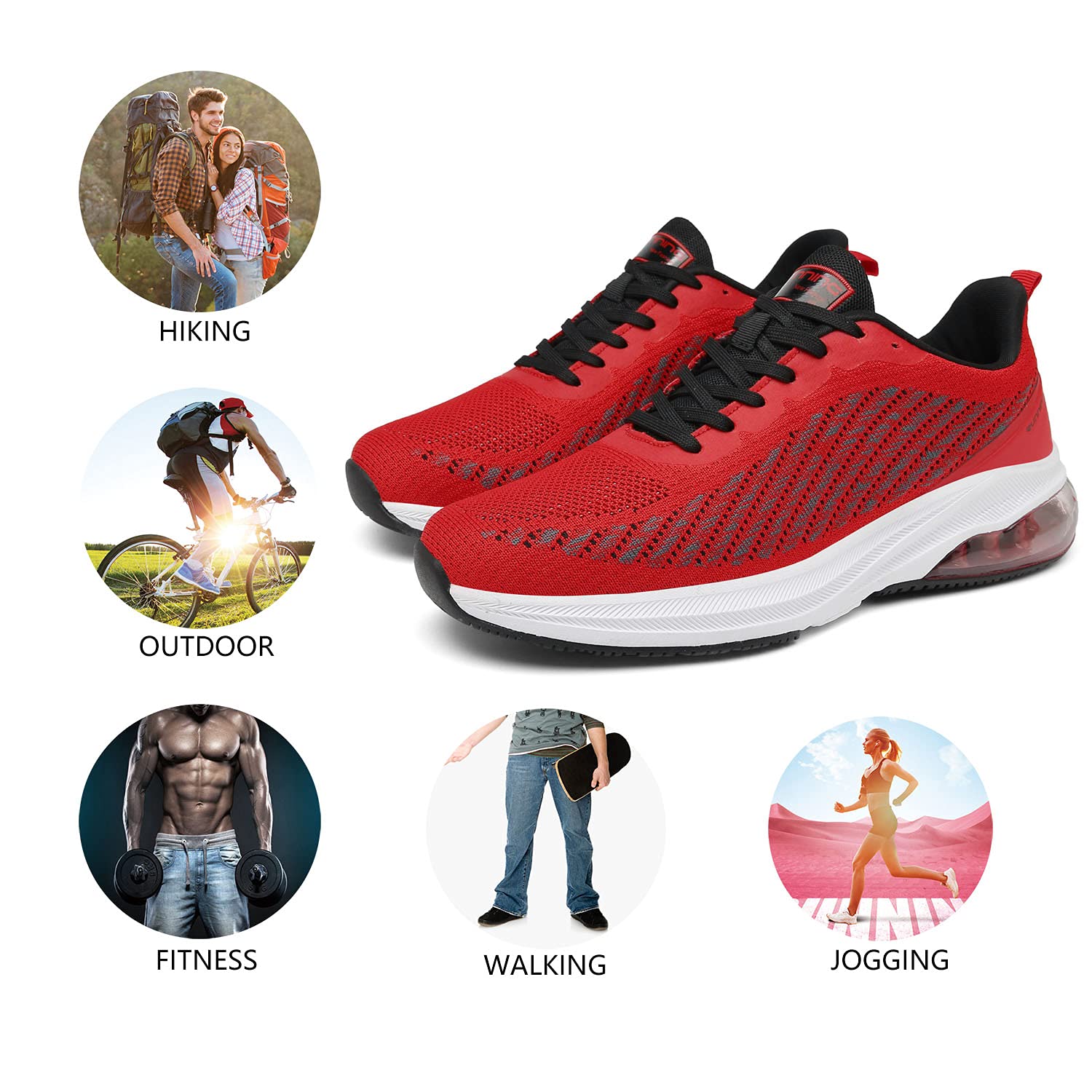 frysen Scarpe Uomo Donna Sneakers Scarpe Uomo Estive Scarpe Running Uomo per Tennis Trekking MTB Corsa Fitness 36-47EU