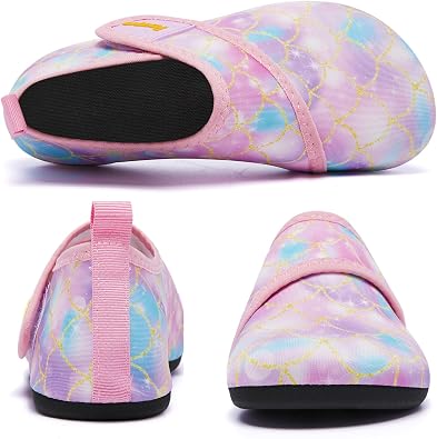 Racqua Toddler Kids Water Shoes Lightweight Swim Shoes Quick Dry Aqua Shoes Beach Pool for Boy's Girl's (Toddler/Little/Big Kid)