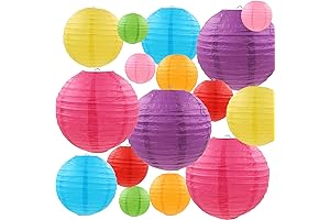 LURICO Hanging Paper Lanterns: Illuminate Ambiance with Eastern Charm