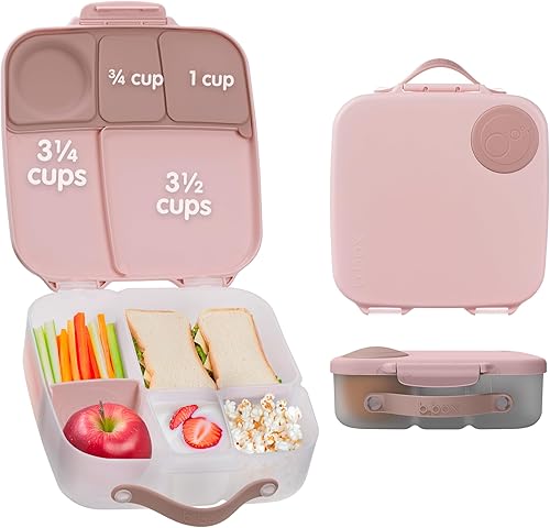 Miniatura 12 de b.box Lonchera para grandes comedores de todas las edades, caja Bento de 8.5 tazas a prueba de fugas con 4 compartimentos, contenedor de almuerzo