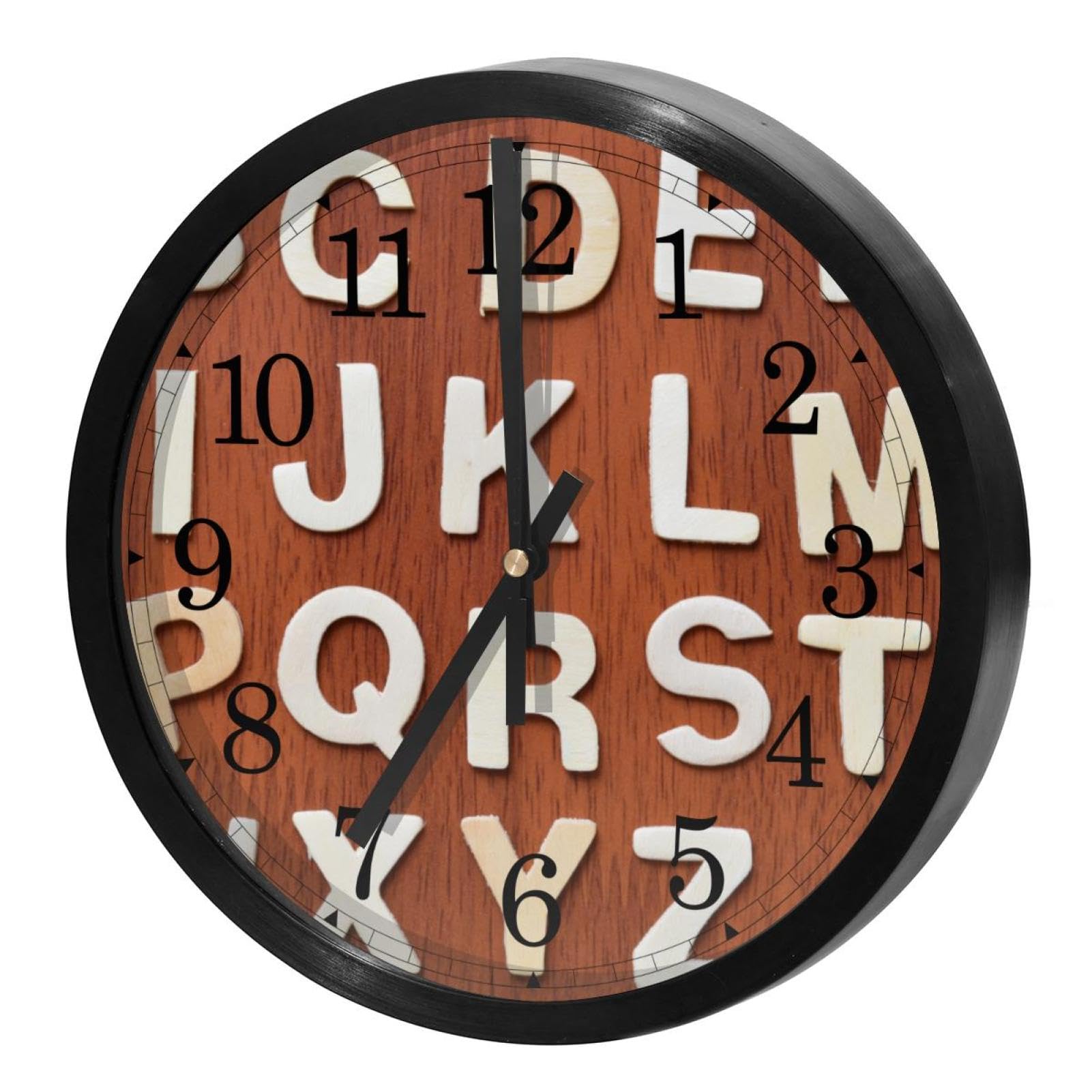 Horloge murale silencieuse à quartz ronde pour la maison et le bureau