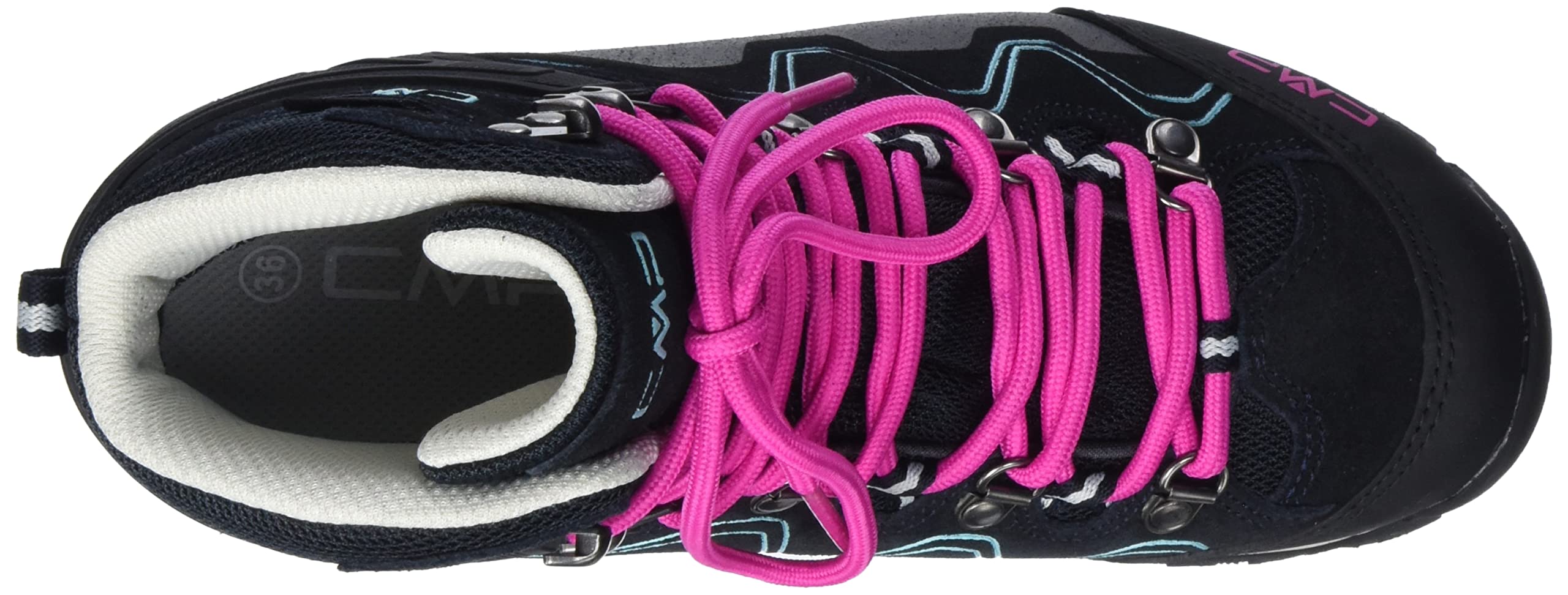 CMP Femme Athunis Mid Wmn Wp trekking shoes, Noir, 42 EU