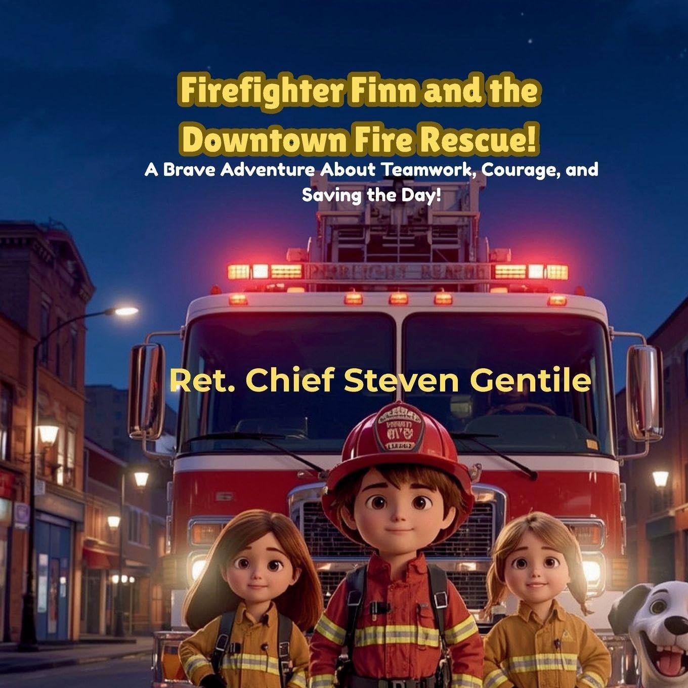 Firefighter Finn and the Downtown Fire Rescue!: A Brave Adventure About Teamwork, Courage, and Saving the Day!