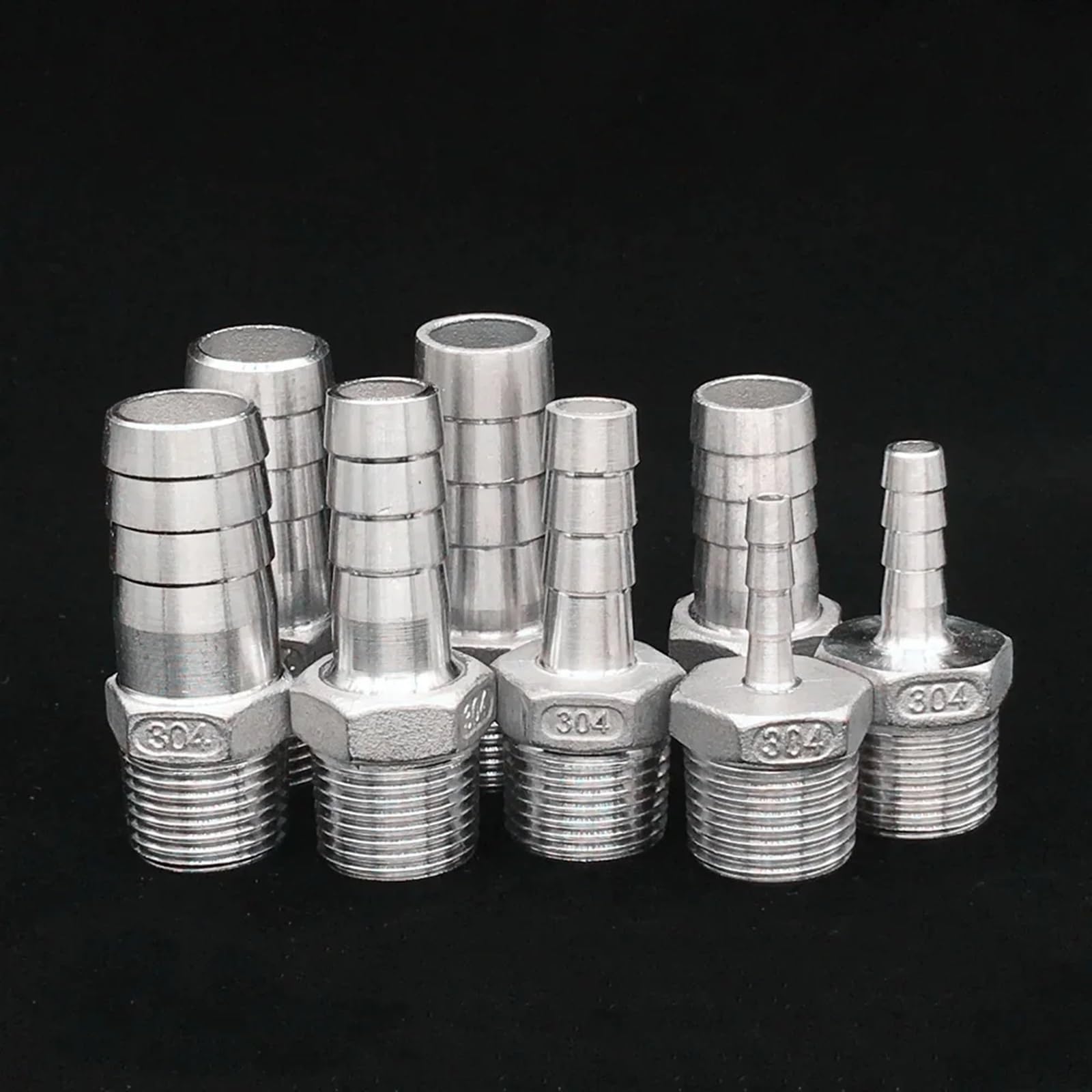 1/8 Zoll 1/4 Zoll 3/8 Zoll 1/2 Zoll 3/4 Zoll 1 Zoll männlich 6 8 10 12 13 15 16 19 20 25 32 mm Schlauchanschluss 304 Edelstahl-Schlauchkupplung(32mm,5 PCS_1")