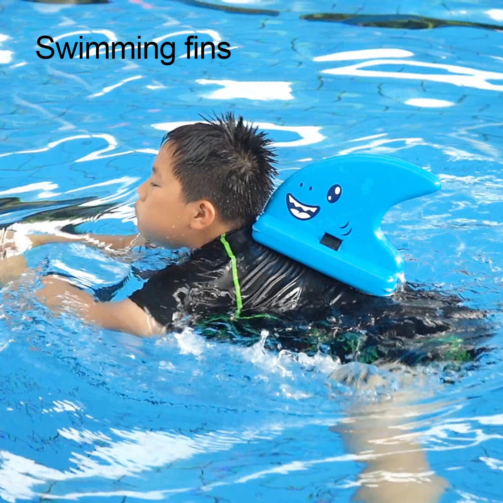 Adjustable Back Float For Kids EVA Swimming Shark Fin Float For Kids ...
