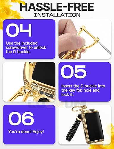 Miniatura 7 de Funda de llavero para Mazda CX5 y llavero de cuero, funda completa para llaves Mazda 3, 6, CX-5, CX-9, CX-50 - Funda de TPU 2019-2023 compatible con