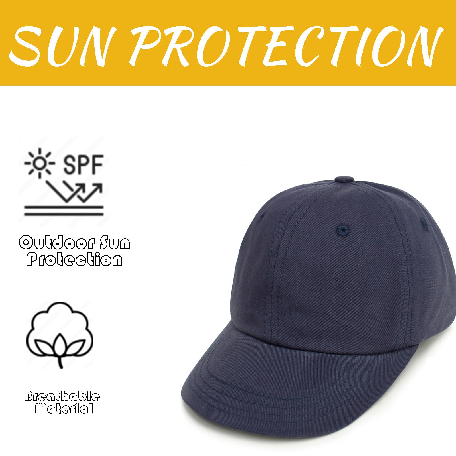 2 Packs Toddler Boys Girls Baseball Summer Hat Kids Baby Sun Baseball Cap