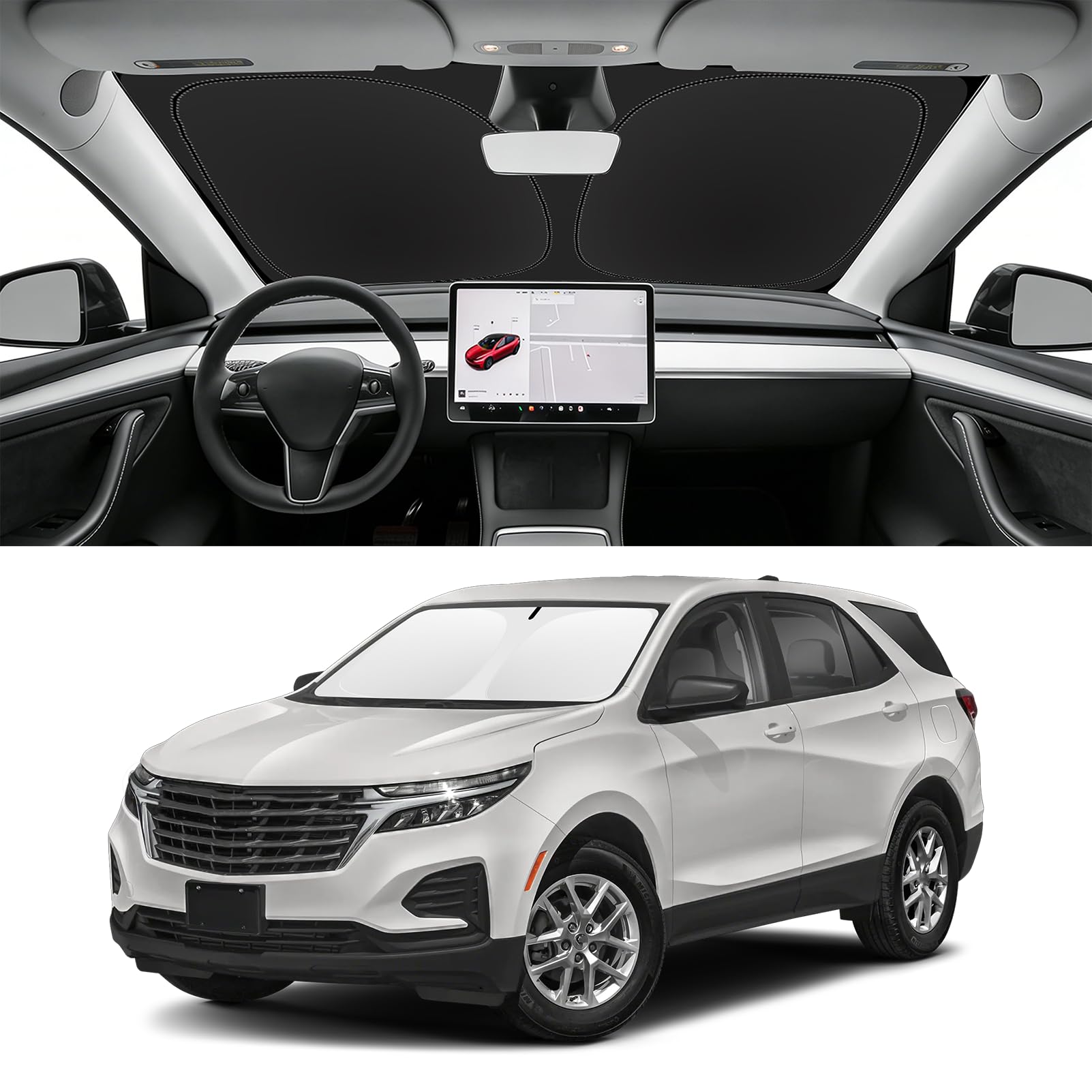 Custom Fit Windshield Sun Shade for Chevy Equinox 2018-2025