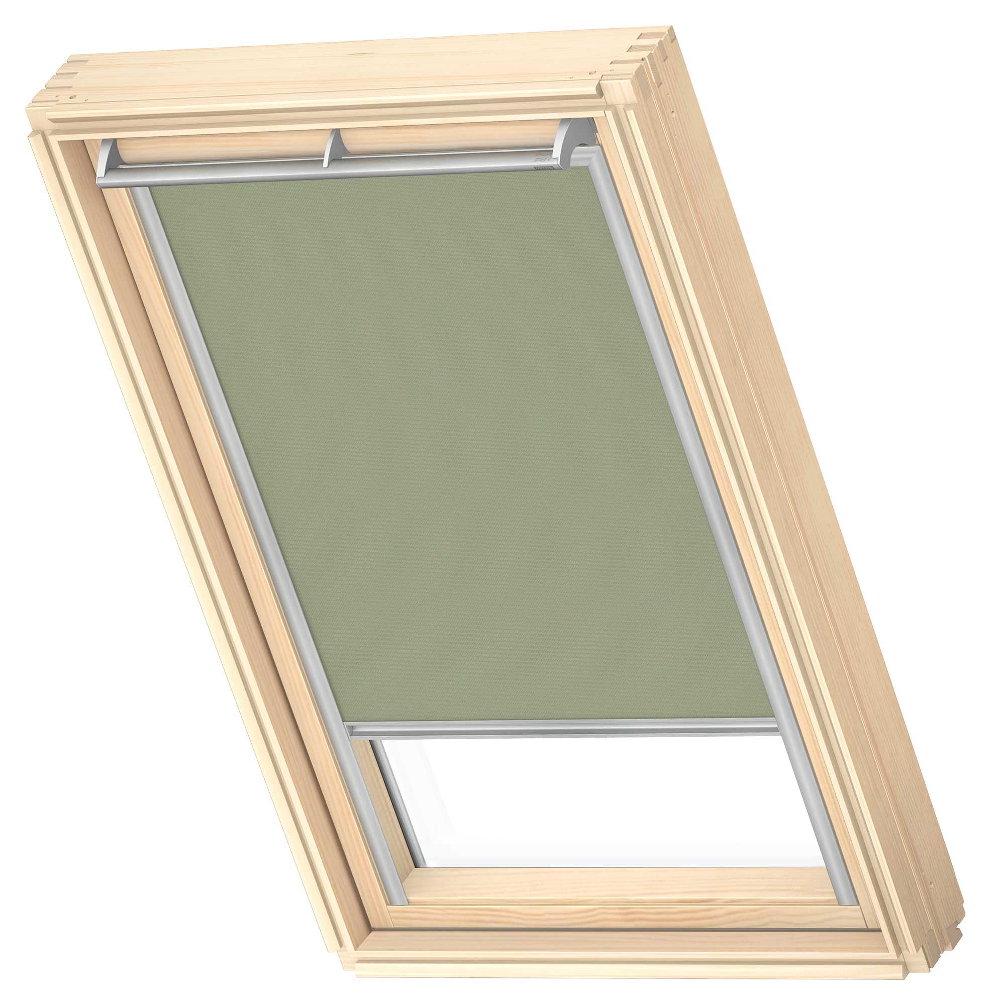 VELUX Nature Collection Verdunkelungsrollo, Silberne Schienen, S08, Marsh
