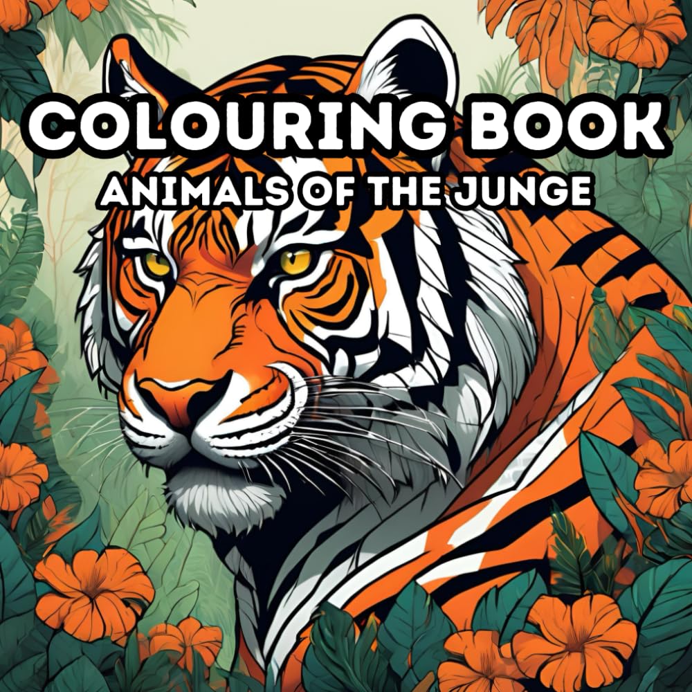 Animals of the Jungle Colouring Book: Relax and Unwind with the Beauty of Animals of the Jungle