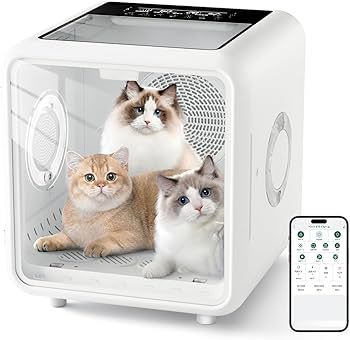 Amazon | Vicopo ペットドライルーム 犬 猫 兼用 80L大容量 ドライヤー